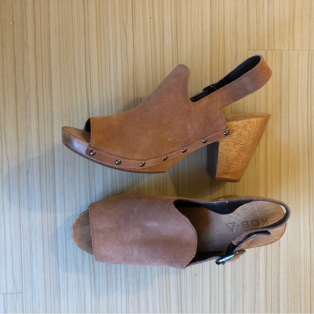 Kelsey Dagger Brooklyn Wood Leather Sandal